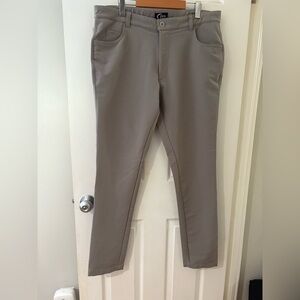 Zyia men’s active light grey office chino size XL Pant